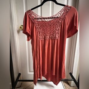 Dress Barn coral shirt